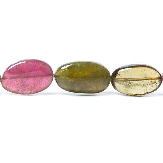 12-16mm Multi Color Tourmaline Tumbled Nugget - Beadsofcambay.com