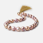 12-16mm Tri-Color Baroque Freshwater Pearls 16 inch 29 pieces AAA - Beadsofcambay.com