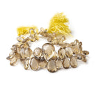 12-24mm Dark Lemon Quartz Faceted Pear Beads 10 inch 66 pieces - Beadsofcambay.com