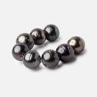 12.5-13.5mm Tahitian Saltwater 2.5mm Large Hole Pearls 3.75 inches 8 pieces - Beadsofcambay.com