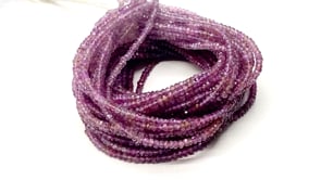 3mm Ombré Plum Sapphire Faceted Rondelle Beads 16 inch 296 pieces