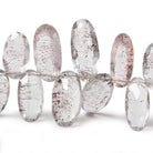 12.5x7.5-22x9.5mm Moss Amethyst Pavilion Faceted Ovals 4.5 inch 21 Beads - Beadsofcambay.com