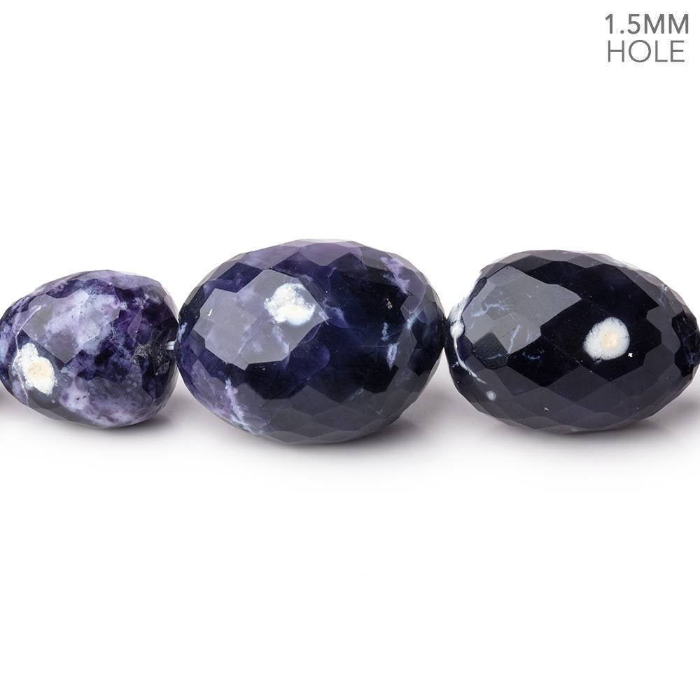 12.5x8-23x17mm Morado Purple Opal Faceted Nuggets 18 inch 31 Beads AAA - Beadsofcambay.com