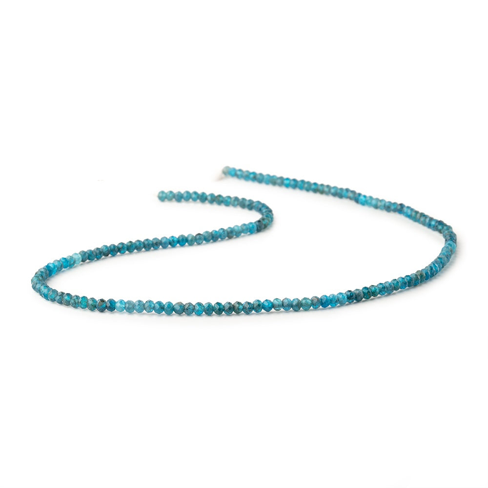 3mm Multi Tonal Apatite Micro faceted rondelle beads 13 inch 155 pieces view 2
