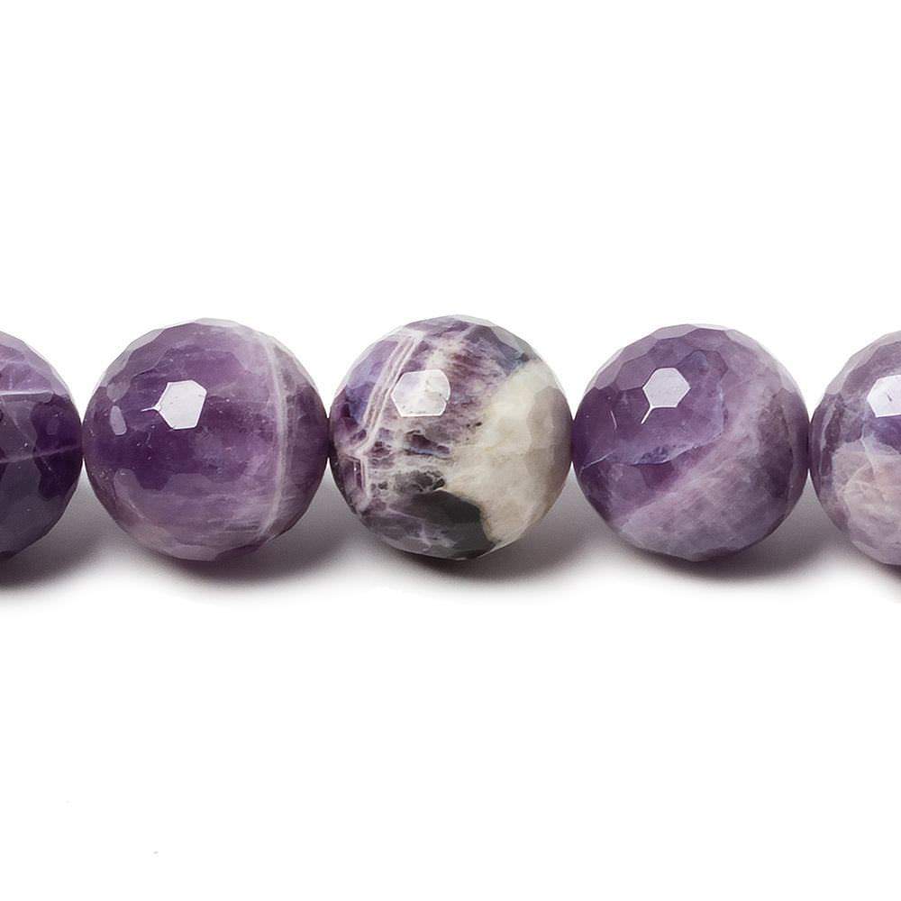 12mm Cape Amethyst faceted rounds 14 inch 32 beads - Beadsofcambay.com