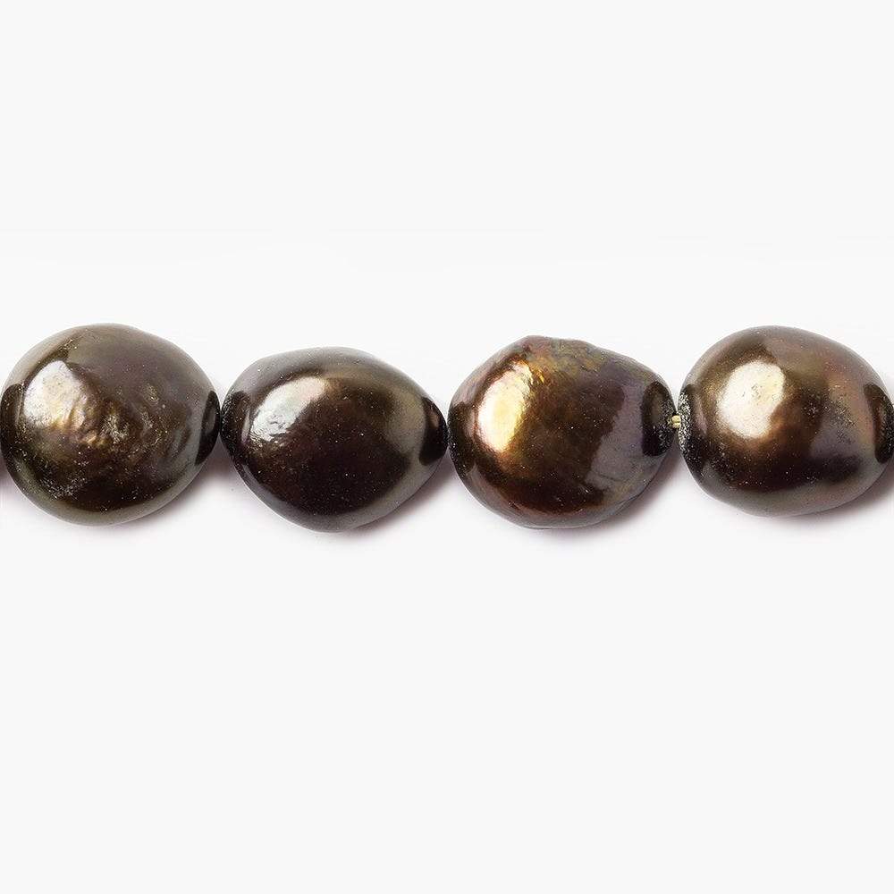 12mm Cocoa Brown Baroque Pearl, 15 inch, 31 pieces - Beadsofcambay.com