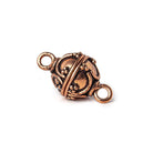 12mm Copper Moroccan Round Magnetic Clasp Set of 2 - Beadsofcambay.com