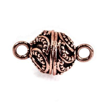 12mm Copper Round Magnetic Clasp *DISCONTINUED* - Beadsofcambay.com