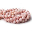 12mm Pink Peruvian Opal Plain Rounds 16 inch 35 beads A - Beadsofcambay.com