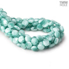 12mm Russian Green Angelite Plain Coin Beads 16 inch 34 pieces AA - Beadsofcambay.com