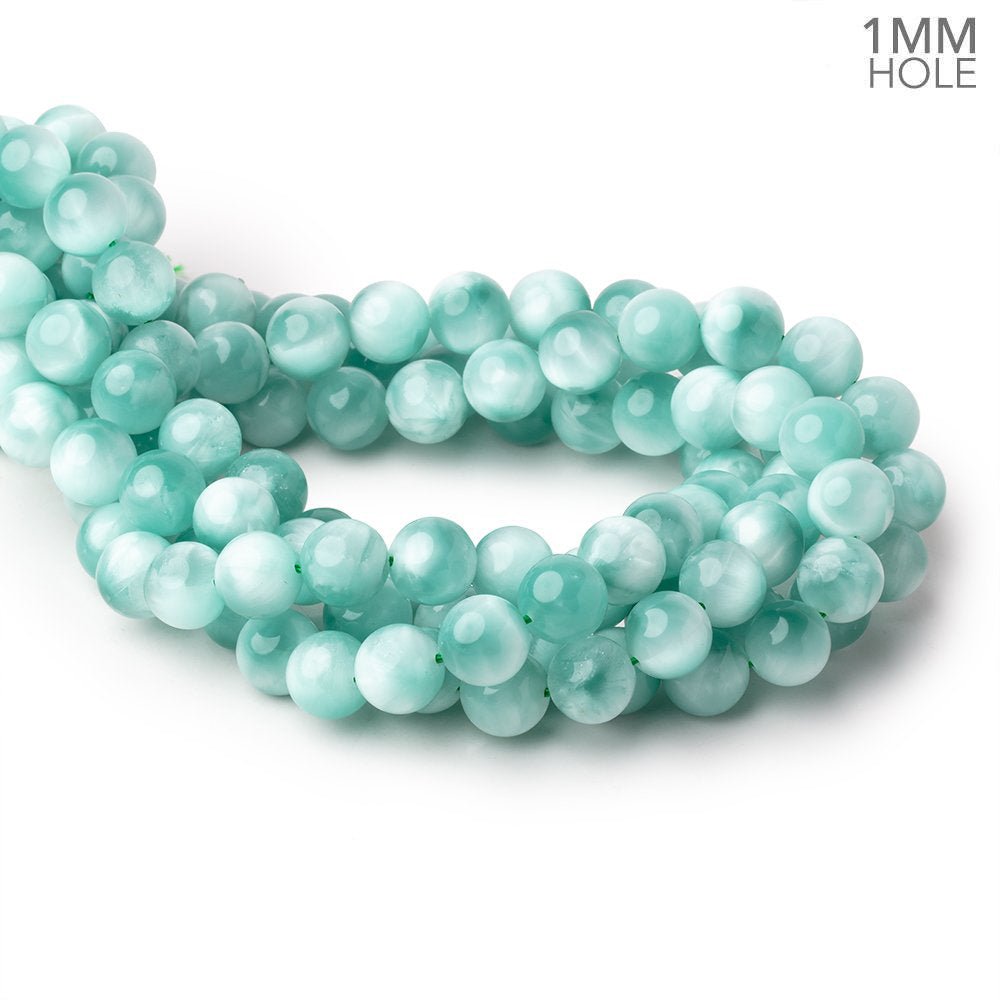 12mm Russian Green Angelite Plain Round Beads 15.5 inch 39 pieces AA - Beadsofcambay.com