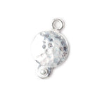 12mm Sterling Silver Box Clasp Round Hammered Design 1 piece - Beadsofcambay.com