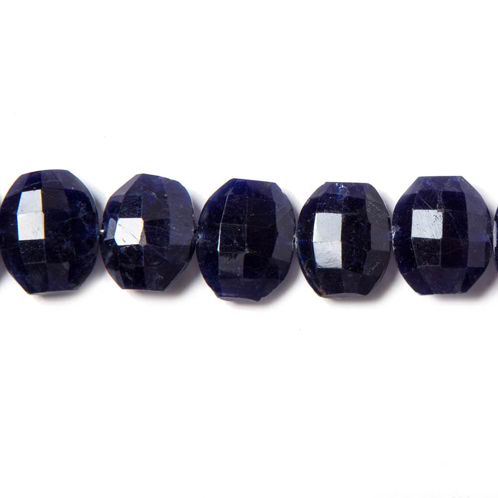 12x10-13x10mm Sodalite side drilled Faceted Cushion Beads 6 inch 15 pieces - Beadsofcambay.com