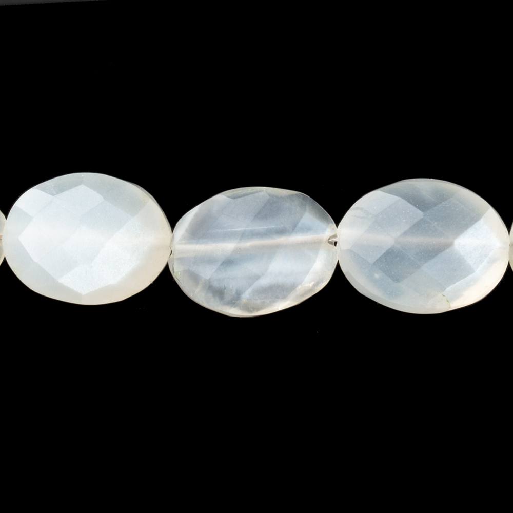 12x10-13x9mm Ceylon Moonstone faceted oval 8 inch 15 Beads - Beadsofcambay.com