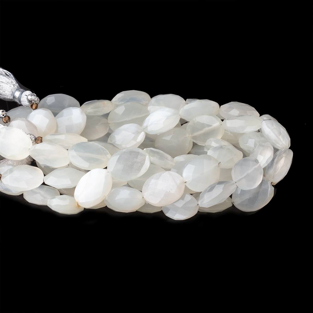 12x10-13x9mm Ceylon Moonstone faceted oval 8 inch 15 Beads - Beadsofcambay.com
