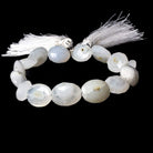 12x10-15x11mm Peacock Solar Quartz faceted oval nugget beads 8 inch 11 pieces - Beadsofcambay.com