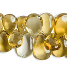 12x10-21x15mm Honey Quartz Plain Pear 8 inch 50 Beads - Beadsofcambay.com