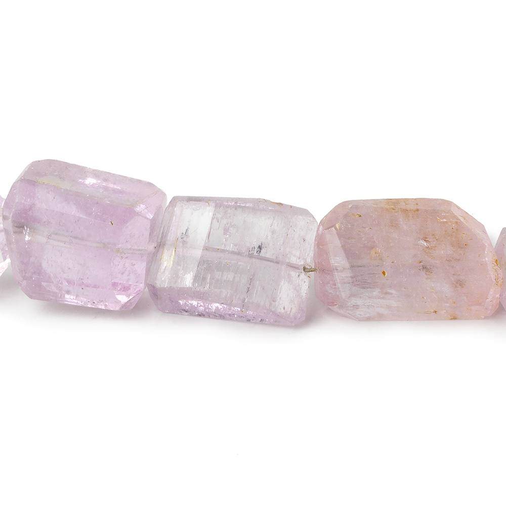 12x10-22x12mm Kunzite Faceted Nugget Beads 8 inch 13 pieces - Beadsofcambay.com