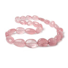 12x10-24x17mm Rose Quartz plain nuggets 19 inch 26 beads AAA - Beadsofcambay.com