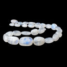 12x10-25x17mm Rainbow Moonstone Plain Nugget Beads 18 inch 27 pieces - Beadsofcambay.com