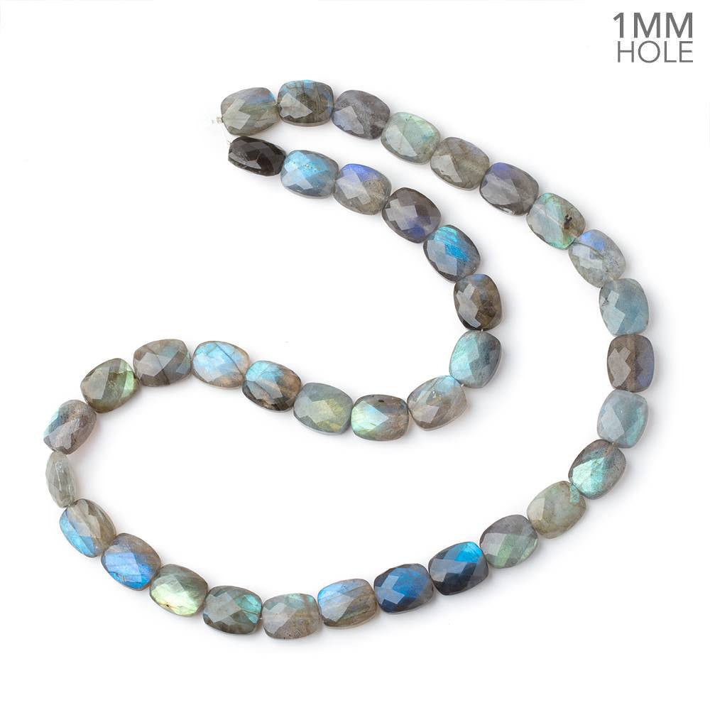 12x10mm Labradorite Faceted Rectangles 18 inch 38 Beads 1mm Hole AA - Beadsofcambay.com