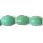 12x11-14x11mm Blue Peruvian Opal Faceted Ovals 15 inch 28 beads - Beadsofcambay.com