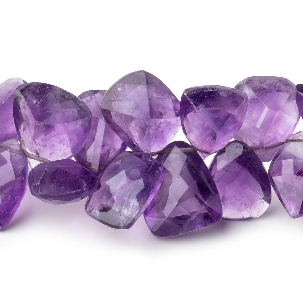 12x11-16x13mm Amethyst Top Drill Faceted Free Shape Beads 7 inch 34 pieces - Beadsofcambay.com