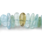 12x11-17x9mm Multi Color Beryl Plain Nugget Beads 16.5 inch 83 pieces - Beadsofcambay.com