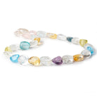 12x11-19x10mm Multi Gemstone plain nuggets 16.5 inch 25 pieces - Beadsofcambay.com
