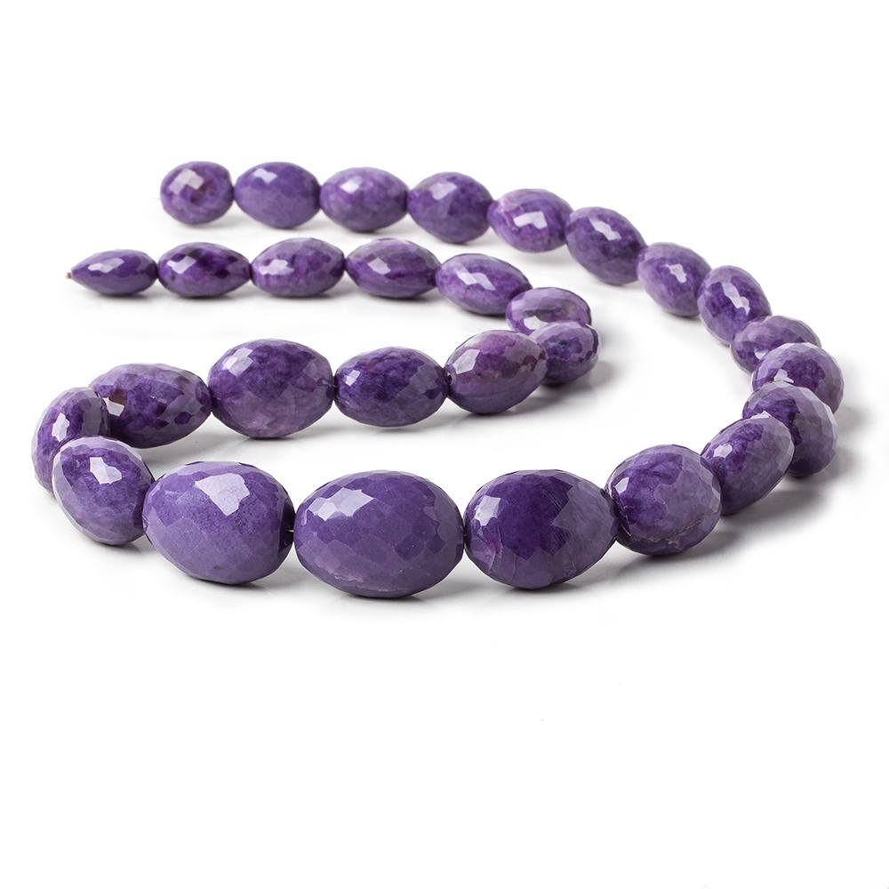 12x11-22x16.5mm Ultra Purple Charoite faceted nugget beads 19 inches 29 pieces AAA - Beadsofcambay.com
