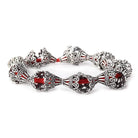 12x12mm Antiqued Sterling Silver Plated Copper Victorian Scalloped Bead Cap 8 inch 20 pcs - Beadsofcambay.com