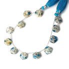 12x12mm K2 Azurite Granite "K2 Jasper" Faceted Hexagons 8 inch 12 beads - Beadsofcambay.com
