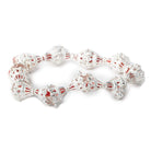 12x12mm Sterling Silver Plated Copper Victorian Scalloped Cone 8 inch 20 pcs - Beadsofcambay.com