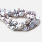 12x16-13x21mm Silver Ultra Baroque straight drilled freshwater pearls 16 inch 20 pieces AA - Beadsofcambay.com