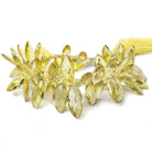 12x5-25x10mm Lemon Quartz Top Drill Faceted Marquise 8.5 inch 65 Beads AAA Grade - Beadsofcambay.com