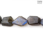 12x6-15x8mm Labradorite Faceted Nugget Beads 16 inch 30 pieces 1mm Hole - Beadsofcambay.com