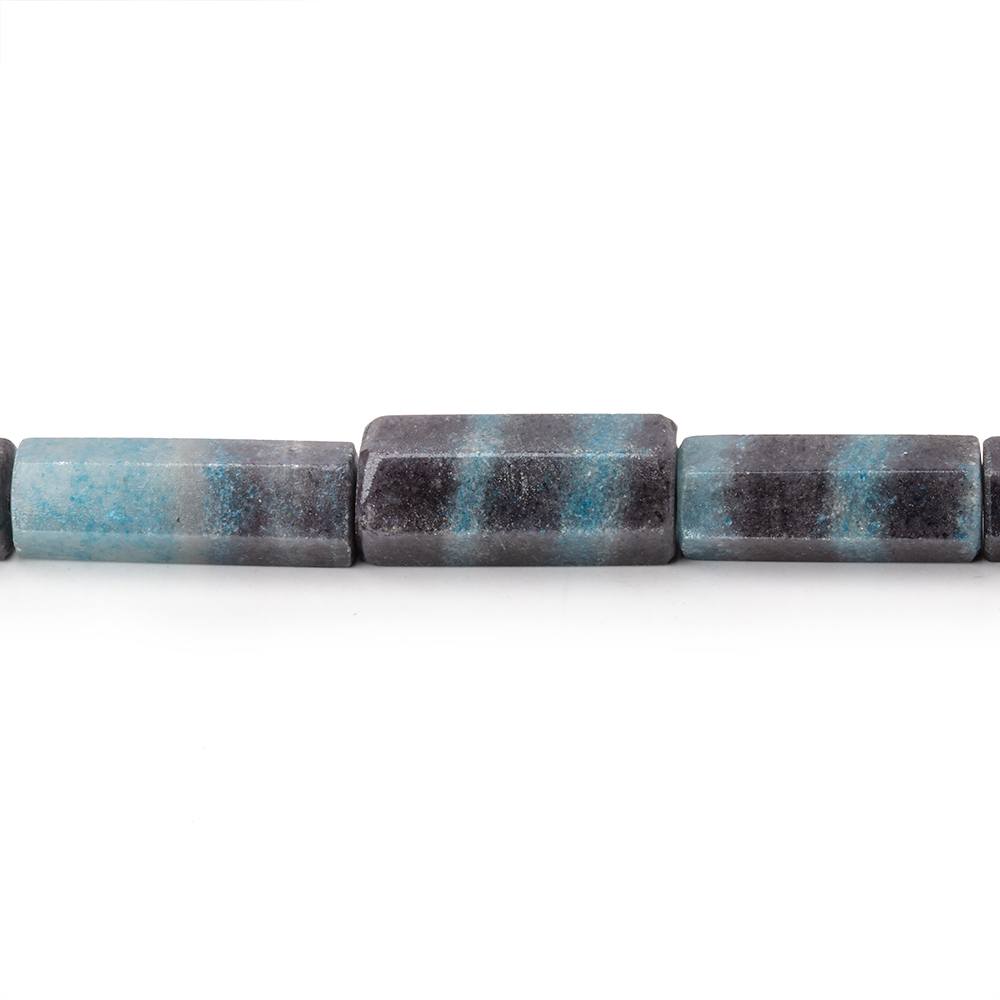 12x6-25x7mm Rare Paraiba Quartz Faceted Tube Beads 18 inch 23 pieces AAA - Beadsofcambay.com