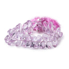 12x7-13x9mm Pink Amethyst Concave Faceted Pear Beads 8 inch 51 pieces AAA - Beadsofcambay.com