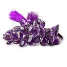 12x8-14x8mm Amethyst Plain Pear Beads 8 inch 50 pieces - Beadsofcambay.com