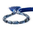 12x8-16x8mm Kyanite plain rectangular nuggets 8 inch 13 beads - Beadsofcambay.com