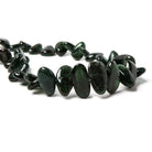 12x8-21x12mm Chrome Diopside side drilled plain nugget beads 16 inch 39 pcs - Beadsofcambay.com
