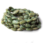 12x8-21x12mm Green Opal straight drill pain pear beads 18.5 inch 27 pieces - Beadsofcambay.com