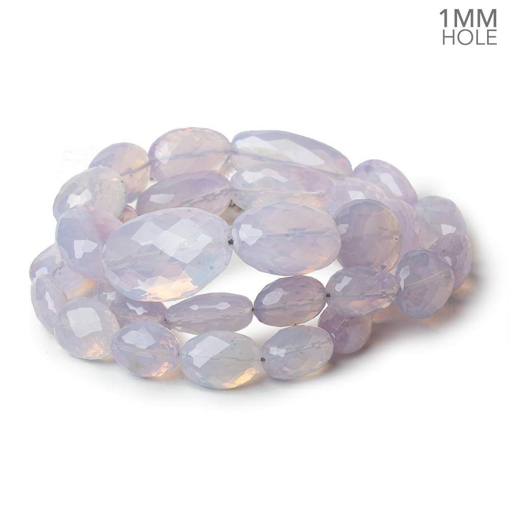 9x7-20x12mm Lavender Opal straight drilled faceted nuggets 20 inch 39 beads AA large hole - Beadsofcambay.com