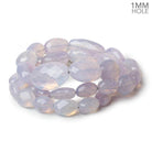 9x7-20x12mm Lavender Opal straight drilled faceted nuggets 20 inch 39 beads AA large hole - Beadsofcambay.com