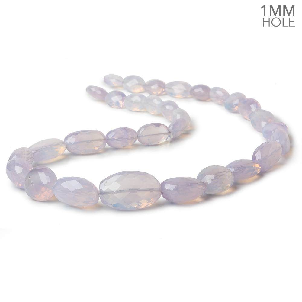 9x7-20x12mm Lavender Opal straight drilled faceted nuggets 20 inch 39 beads AA large hole - Beadsofcambay.com