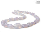 9x7-20x12mm Lavender Opal straight drilled faceted nuggets 20 inch 39 beads AA large hole - Beadsofcambay.com