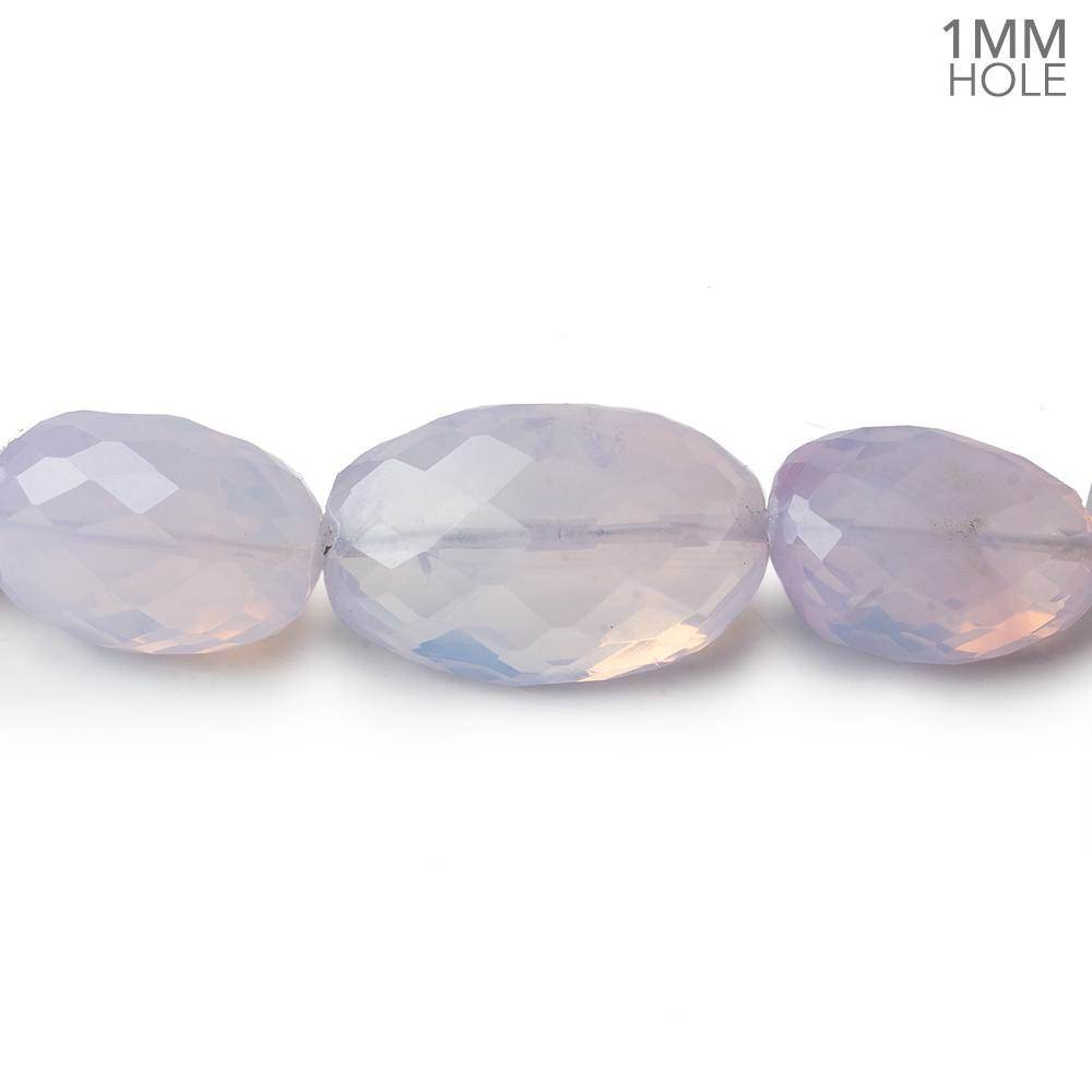 9x7-20x12mm Lavender Opal straight drilled faceted nuggets 20 inch 39 beads AA large hole - Beadsofcambay.com