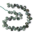 12x9-14x11mm Seraphinite Top Drill Freeshape Beads 16 inch 48 pieces - Beadsofcambay.com