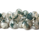 12x9-15x10mm Peacock Solar Quartz plain pear beads 7.5 inch 46 pieces - Beadsofcambay.com