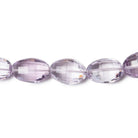 12x9-15x11mm Pink Amethyst Faceted Oval Beads 16 inch 30 beads AA Grade - Beadsofcambay.com